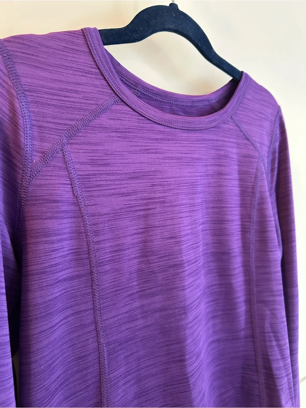 Danskin Now Purple Long Sleeve Active Dance Top - Size L/G (10/12)